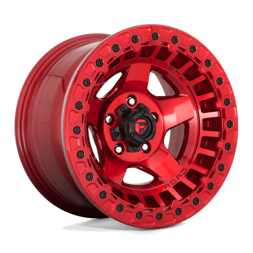 17x9 fuel off-road d117 warp candy red beadlock wheel 6x5.5 bolt pattern 15mm offset