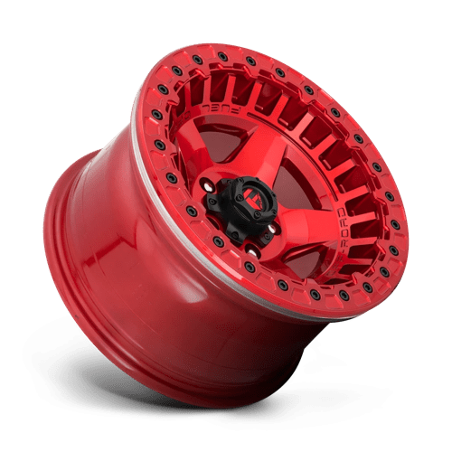 17x9 fuel off-road d117 warp candy red beadlock wheel 6x5.5 bolt pattern 15mm offset