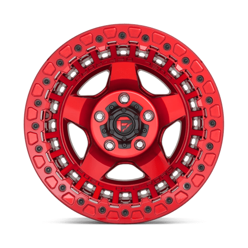 17x9 fuel off-road d117 warp candy red beadlock wheel 6x5.5 bolt pattern 15mm offset