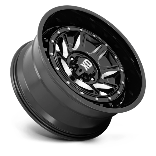 20x10 xd wheels xd866 outlander gloss black milled wheel 6x5.5 bolt pattern 36mm offset