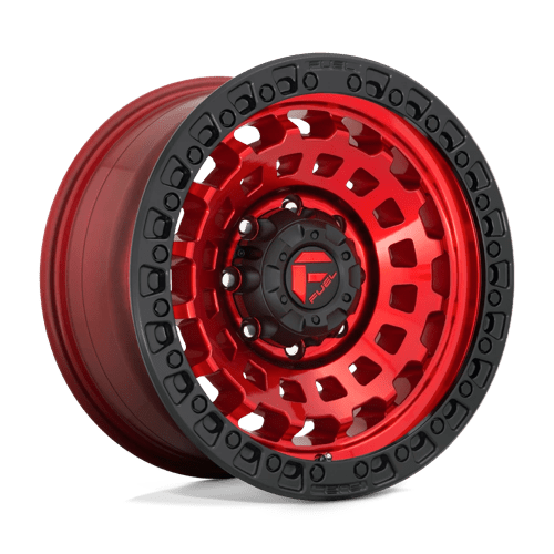 18x9 fuel off-road d632 zephyr candy red black bead ring wheel 6x5.5 bolt pattern 12mm offset