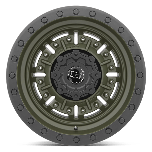 17x8 5 black rhino hard alloys abr abrams olive drab green wheel 6x5.5 bolt pattern 18mm offset