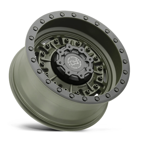 17x8 5 black rhino hard alloys abr abrams olive drab green wheel 6x5.5 bolt pattern 18mm offset