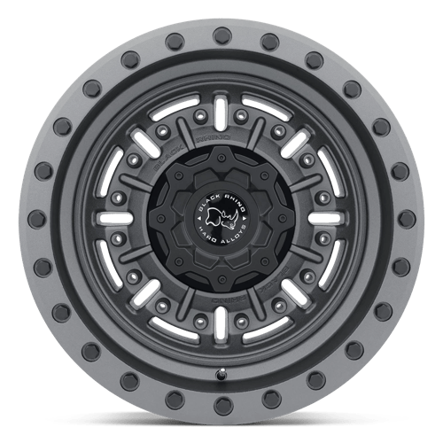 18x9 5 black rhino hard alloys abr abrams textured matte gunmetal wheel 6x5.5 bolt pattern 18mm offset