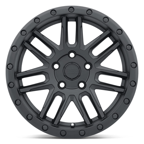 17x9 5 black rhino hard alloys ach arches matte black wheel 6x5.5 bolt pattern 18mm offset