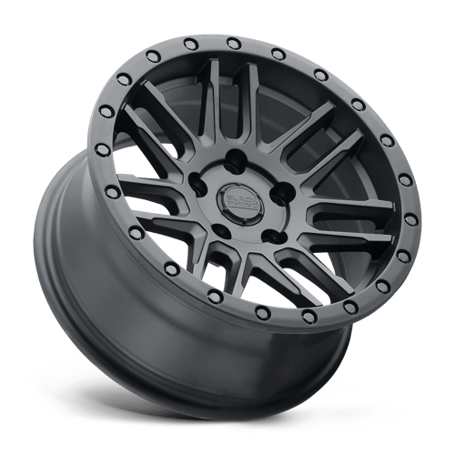 17x9 5 black rhino hard alloys ach arches matte black wheel 6x5.5 bolt pattern 18mm offset