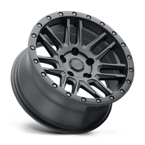 18x9 5 black rhino hard alloys ach arches matte black wheel 6x5.5 bolt pattern 18mm offset