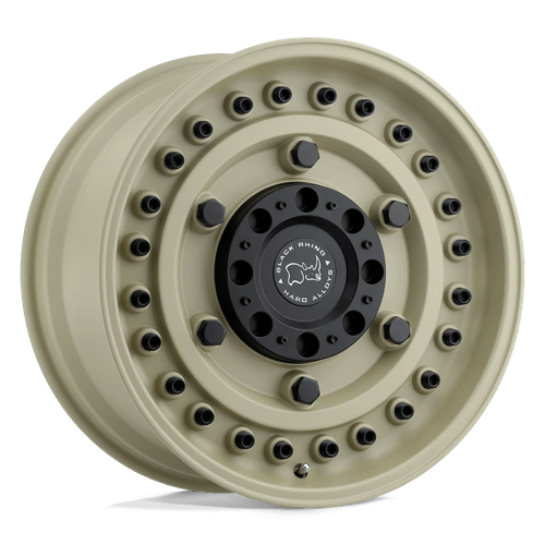 18x9 5 black rhino hard alloys ary armory desert sand wheel 6x5.5 bolt pattern 6mm offset