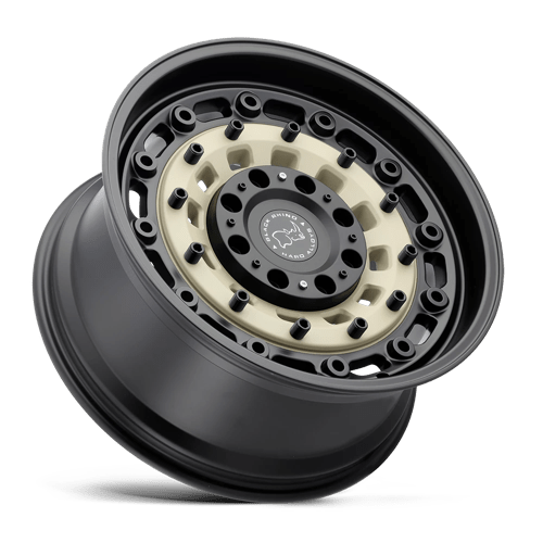 20x9 5 black rhino hard alloys ars arsenal sand on black wheel 6x5.5 bolt pattern 18mm offset