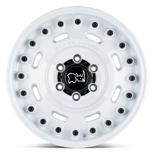 20x9 5 black rhino hard alloys axl axle gloss white wheel 6x5.5 bolt pattern 18mm offset