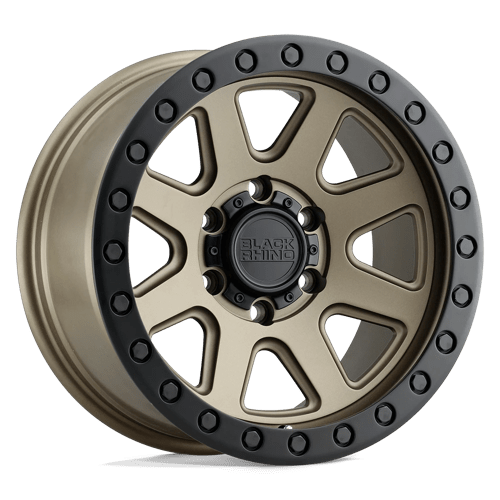 18x9 black rhino hard alloys bkr baker matte bronze w black ring wheel 6x5.5 bolt pattern 12mm offset