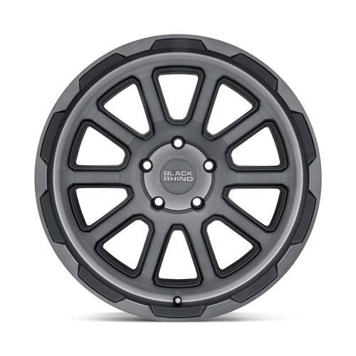 17x8 5 black rhino hard alloys chs chase brushed gunmetal wheel 6x5.5 bolt pattern 0mm offset
