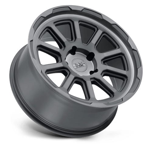 17x8 5 black rhino hard alloys chs chase brushed gunmetal wheel 6x5.5 bolt pattern 0mm offset