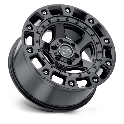 20x9 5 black rhino hard alloys cnc cinco gloss black w stainless bolt wheel 6x5.5 bolt pattern 12mm offset