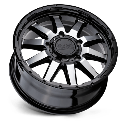 17x7 5 black rhino hard alloys ecn excursion gloss black w mirror face wheel 6x5.5 bolt pattern 35mm offset