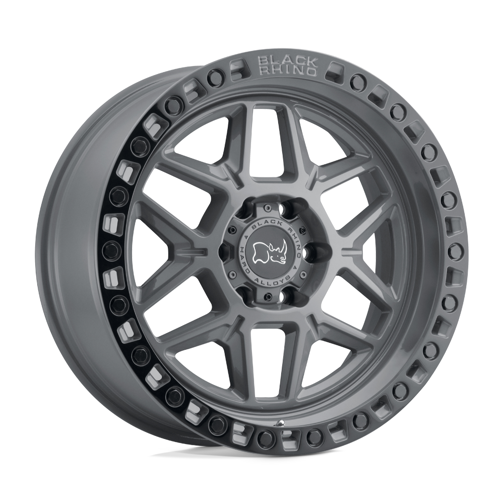 18x9 Black Rhino KLS Kelso Battleship Gray Wheel 6x5.5 Bolt Pattern -12 Offset