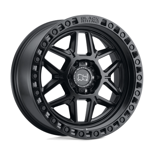 17x9 black rhino hard alloys kls kelso matte black wheel 6x5.5 bolt pattern 0mm offset