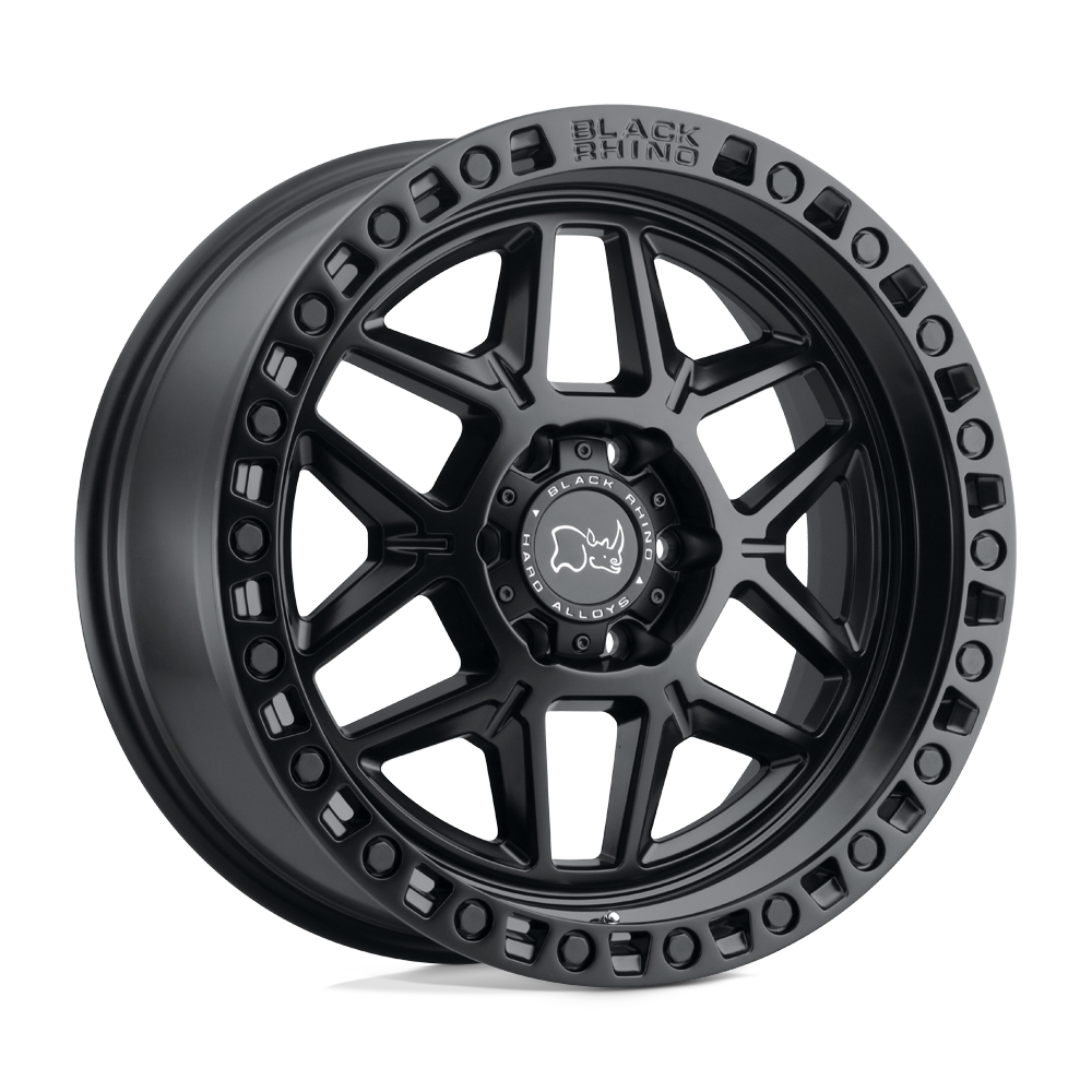 18x9 Black Rhino KLS Kelso Matte Black Wheel 6x5.5 Bolt Pattern -12 Offset