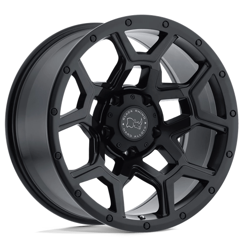 20x9 5 black rhino hard alloys vrl overland matte black wheel 6x5.5 bolt pattern 6mm offset