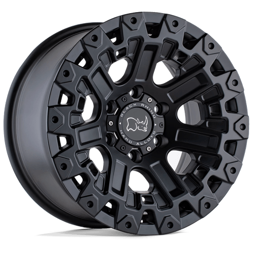 17x9 5 black rhino hard alloys zrk ozark matte black wheel 6x5.5 bolt pattern 18mm offset