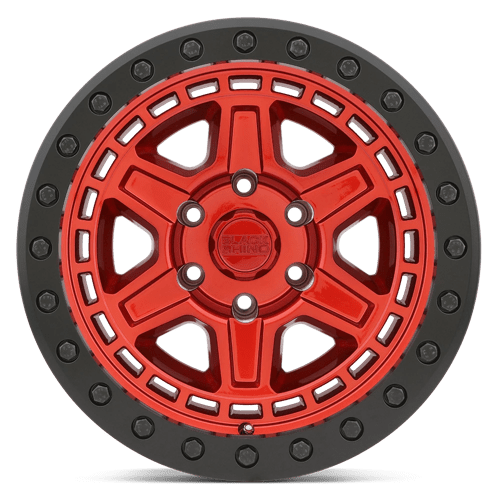 17x9 black rhino hard alloys ren reno candy red w black ring bolt wheel 6x5.5 bolt pattern 12mm offset