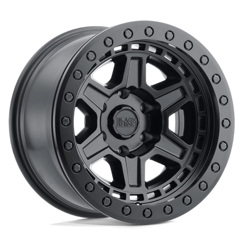 17x9 black rhino hard alloys ren reno matte black w brass bolts wheel 6x5.5 bolt pattern 0mm offset