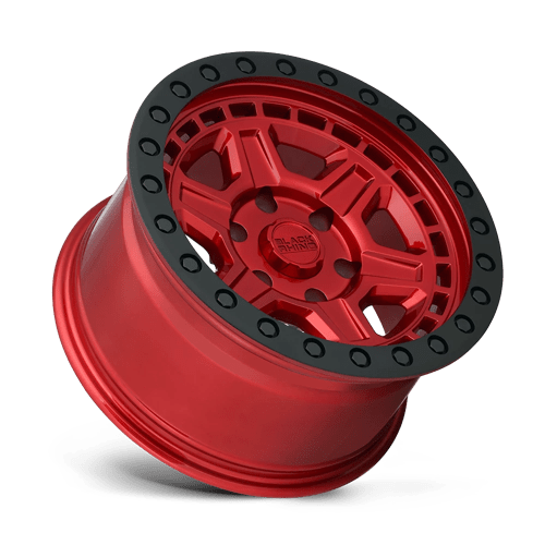 17x9 black rhino hard alloys ren reno candy red w black ring bolt wheel 6x5.5 bolt pattern 0mm offset