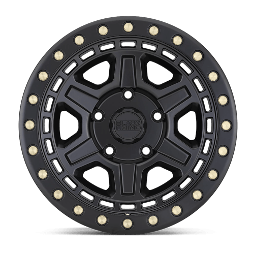 17x9 black rhino hard alloys ren reno matte black w brass bolts wheel 6x5.5 bolt pattern 12mm offset