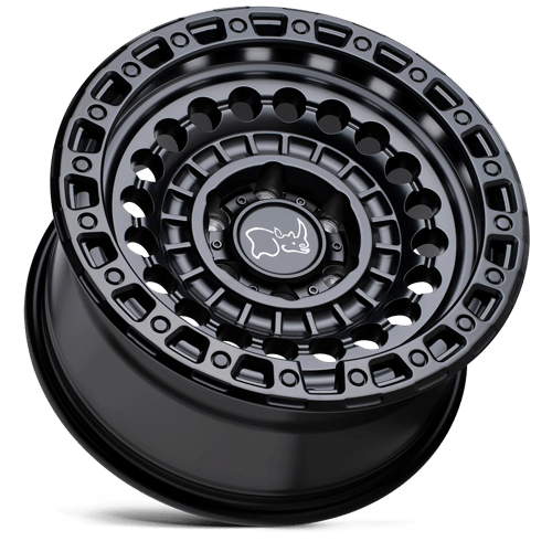 17x8 5 black rhino hard alloys stn sentinel matte black wheel 6x5.5 bolt pattern 10mm offset