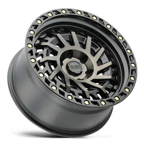 17x9 black rhino hard alloys shd shredder matte black w mach dark tint wheel 6x5.5 bolt pattern 12mm offset