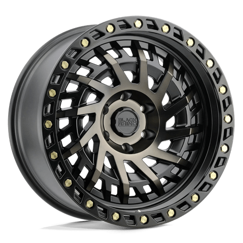 20x9 5 black rhino hard alloys shd shredder matte black w mach dark tint wheel 6x5.5 bolt pattern 12mm offset