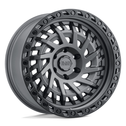 17x9 black rhino hard alloys shd shredder matte gunmetal w black ring wheel 6x5.5 bolt pattern 0mm offset
