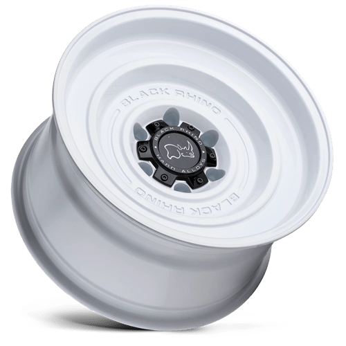 17x9 5 black rhino hard alloys sld solid gloss white wheel 6x5.5 bolt pattern 12mm offset
