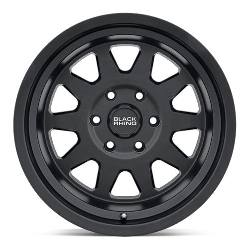 16x8 black rhino hard alloys sdm stadium matte black wheel 6x5.5 bolt pattern 10mm offset