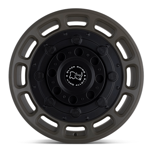 17x8 5 black rhino hard alloys whg warthog matte od green w black center wheel 6x5.5 bolt pattern 0mm offset