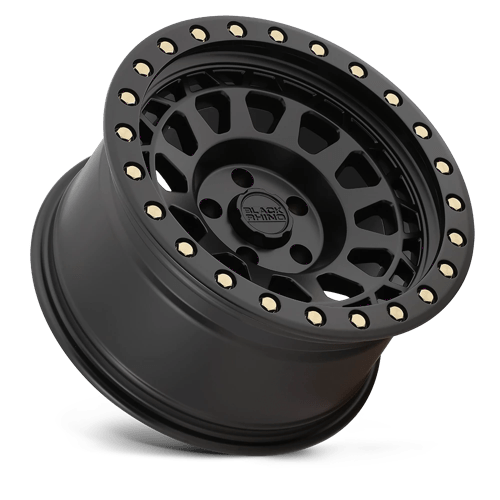 17x9 black rhino hard alloys prm primm matte black w brass bolts wheel 6x5.5 bolt pattern 12mm offset