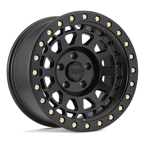 17x9 black rhino hard alloys prm primm matte black w brass bolts wheel 6x5.5 bolt pattern 12mm offset