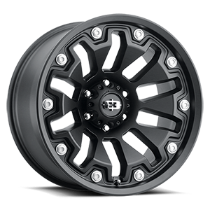 20x10 Vision 362 Armor Satin Black Wheel 6x5.5 Bolt Pattern -25mm Offset