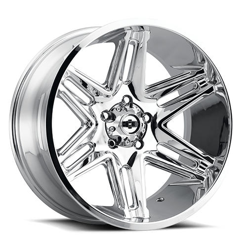 24x12 Vision 363 Razor Chrome Wheel 6x5.5 Bolt Pattern -51mm Offset