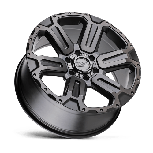 18x9 black rhino hard alloys wka wanaka m gunmetal w brushed face wheel 6x5.5 bolt pattern 12mm offset