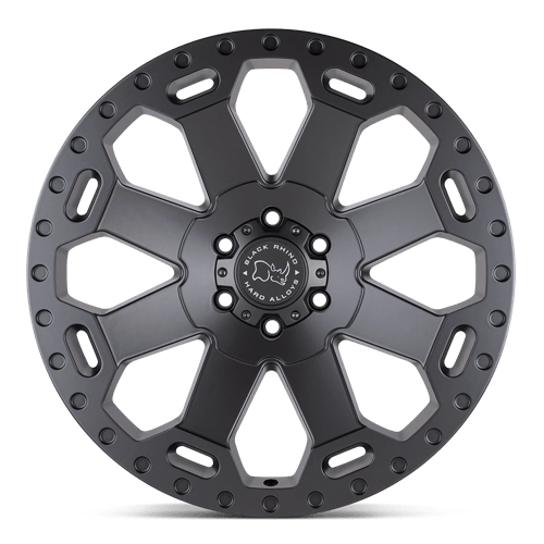 17x9 black rhino hard alloys war warlord matte gunmetal wheel 6x5.5 bolt pattern 12mm offset